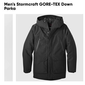 Men’s Outdoor Research Stormcraft GORE-TEX Dark Gray Parka Size XL